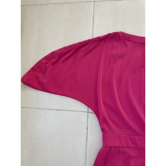 Diane von Furstenberg Romper Shorts Soleil Silk Stretch Pleated FLAW - Picture 6 of 15